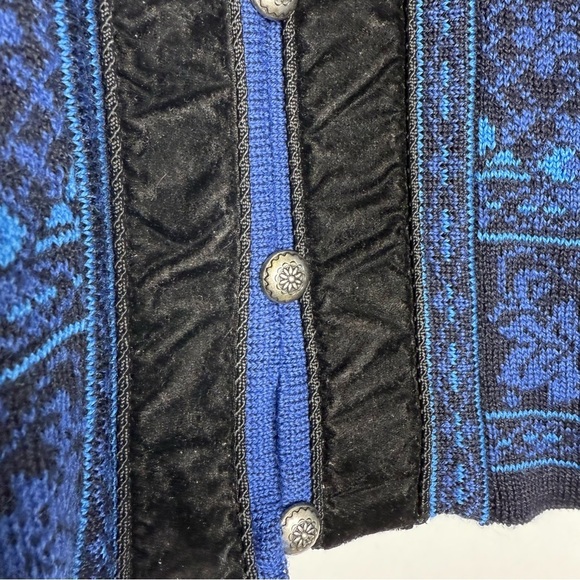 Dale Of Norway Cardigan Sweater Casual Faire Isle Nordic 100% Wool Size Medium - Picture 6 of 8